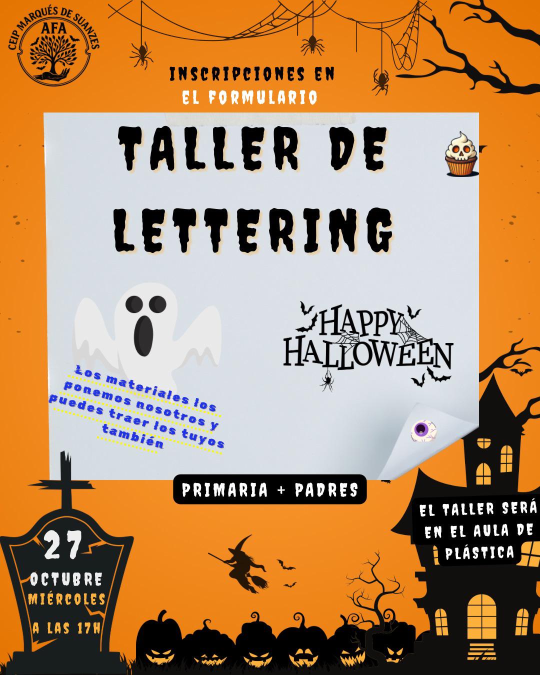 Taller de Lettering Terrorífico para familias
