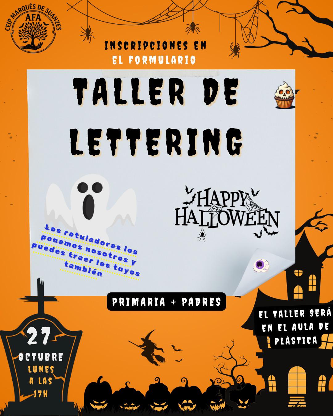 La fecha correcta es lunes 27 de octubre (en la anterior imagen ponía miércoles por error)