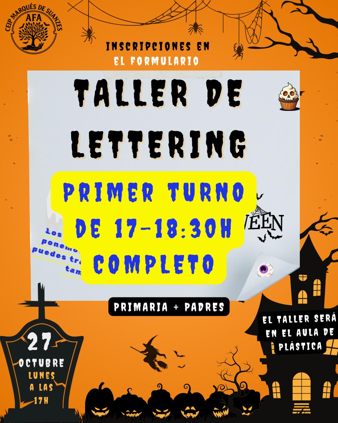 ¡ACTUALIZACIÓN! Taller de Lettering
