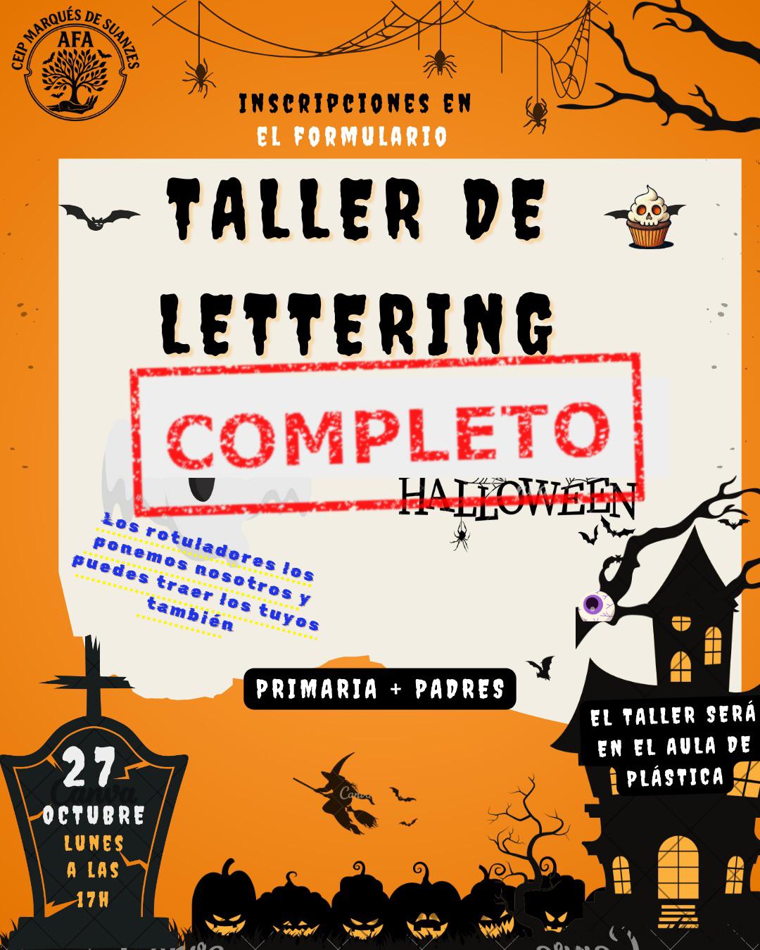 ¡Taller de Lettering Terrorífico completo!