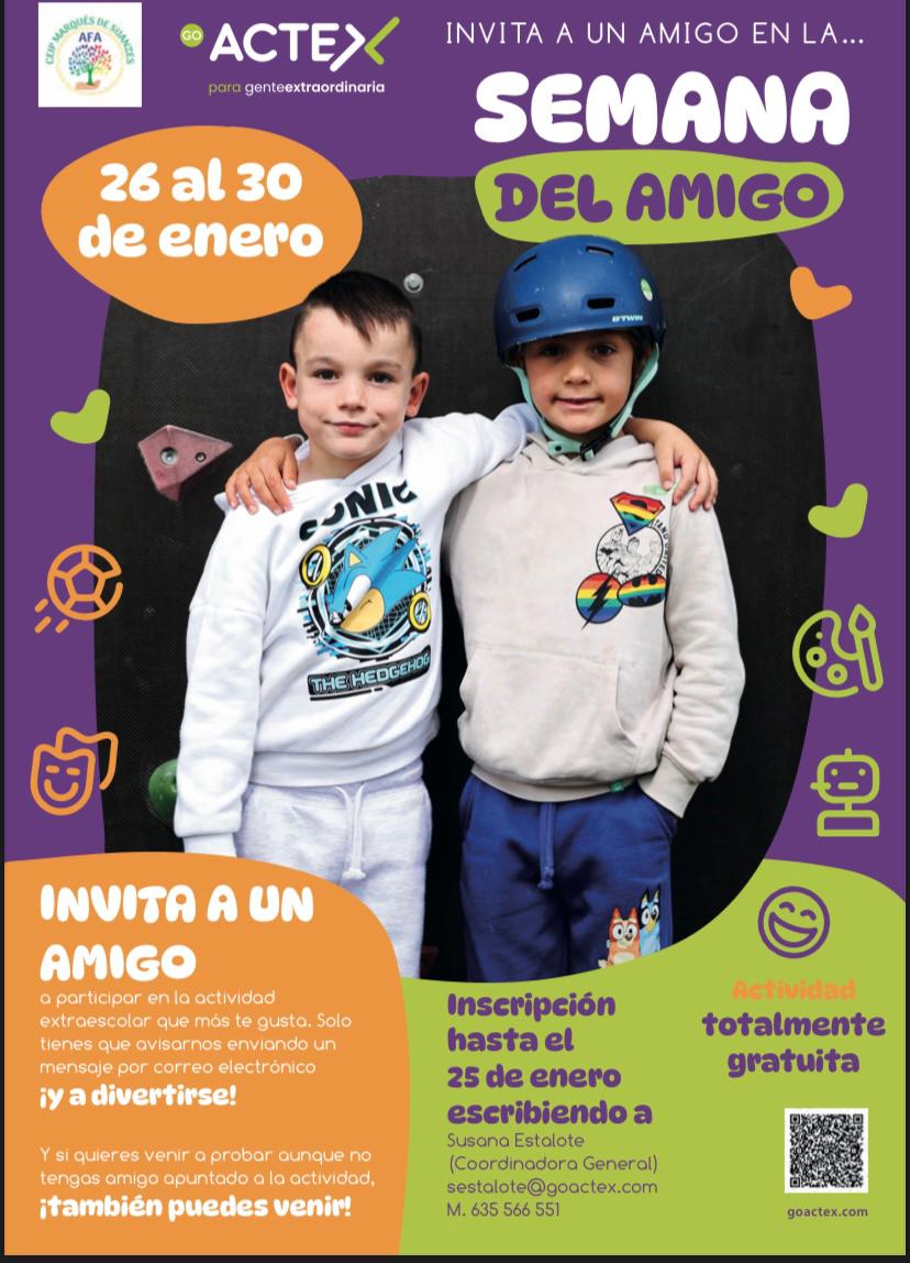 Semana del Amigo en Extraescolares de Go Actex