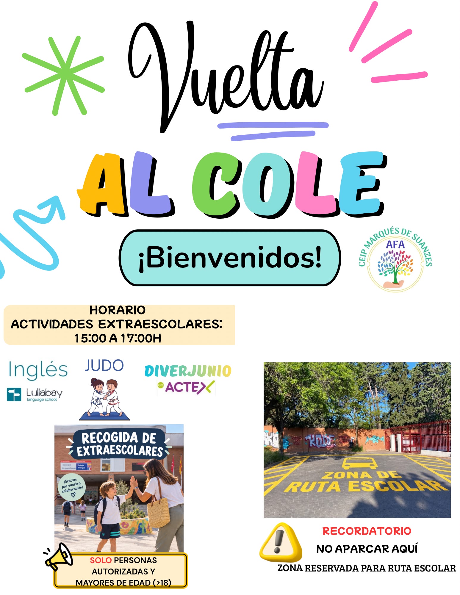 ¡MAÑANA VOLVEMOS AL COLE!
